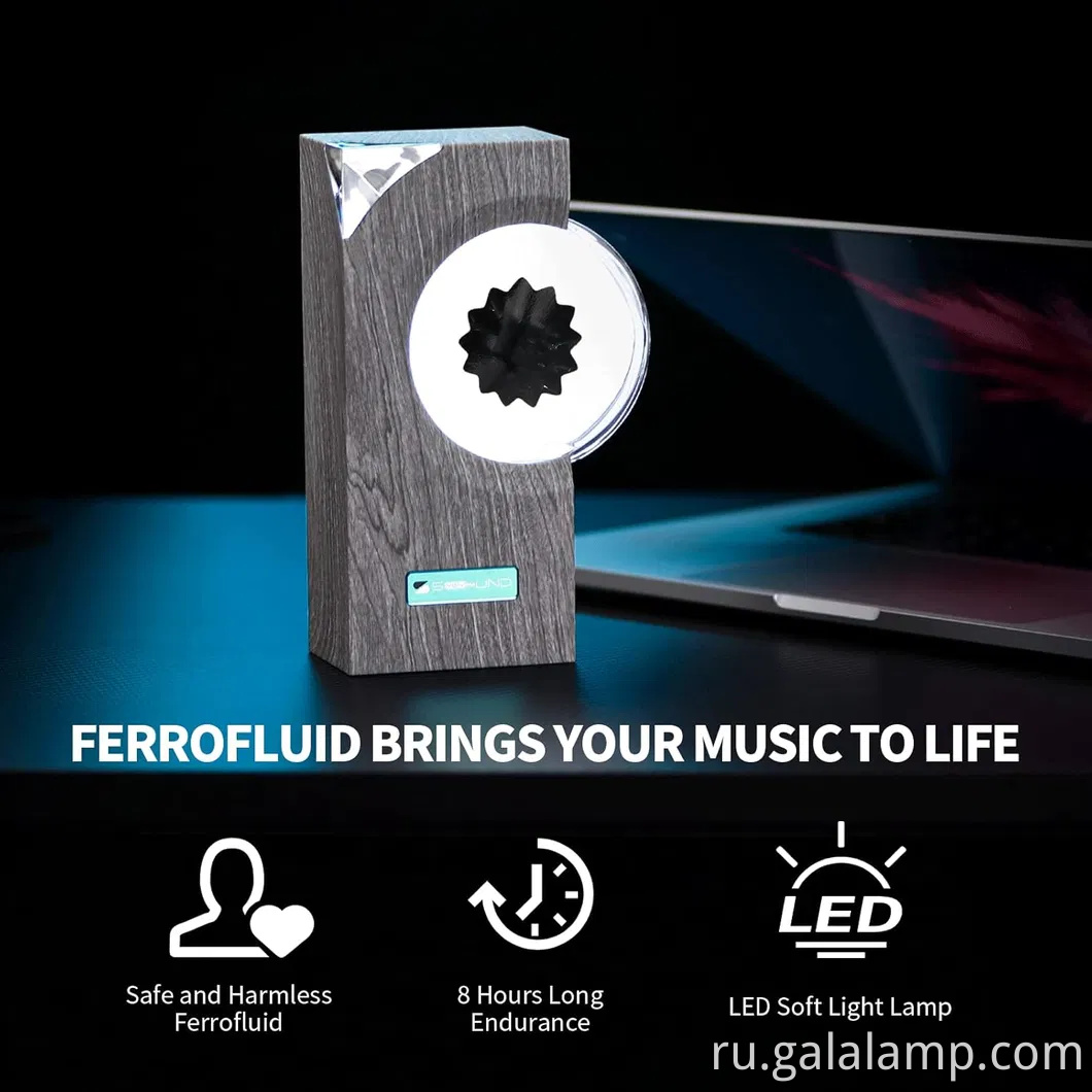 Феррофлюидный динамик музыка музыка, Symbiote в бутылке, фарфлюидная лампа, магнитная жидкая игрушка